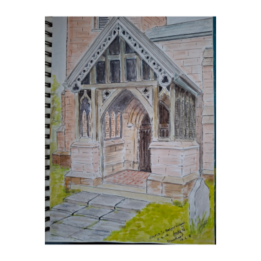 Painting of church