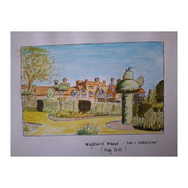 Painting of Wightwick Manor